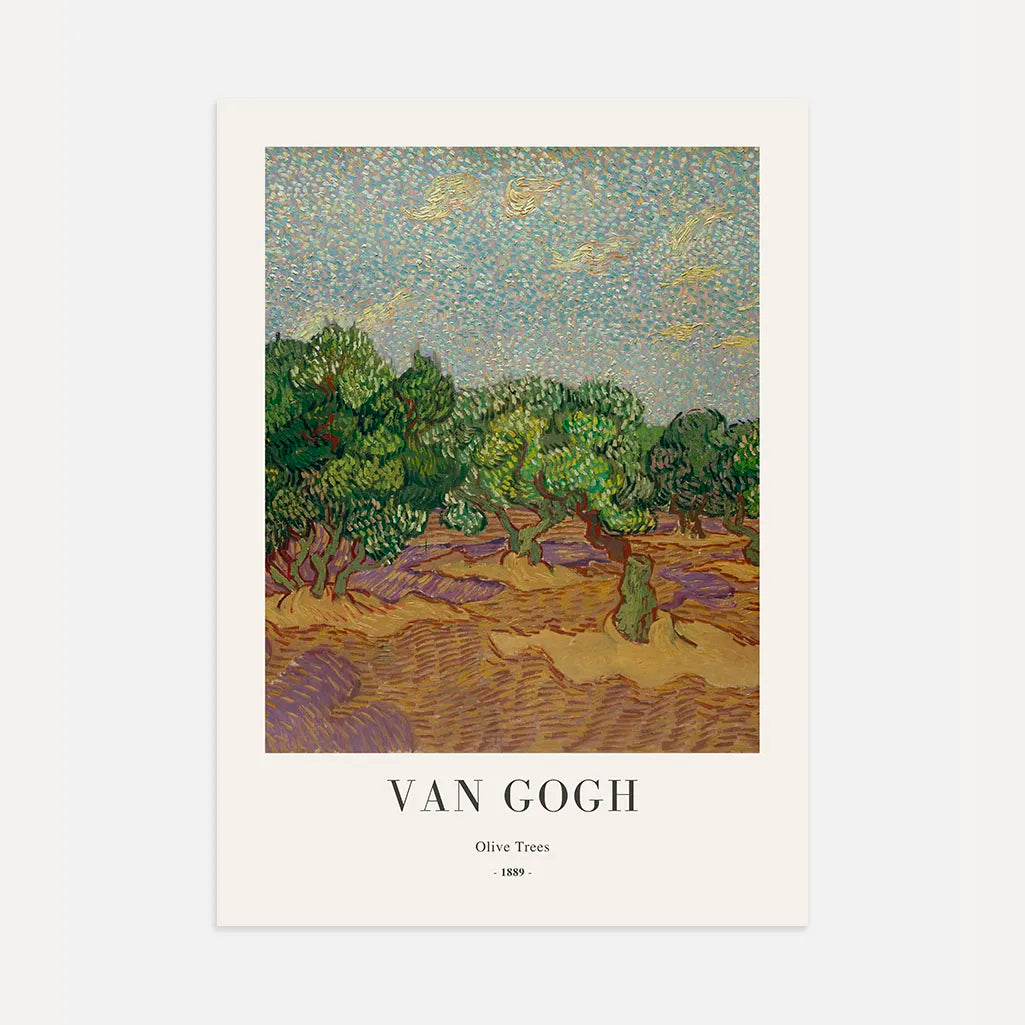 Vincent van Gogh Poster – Olivenbäume, 1889