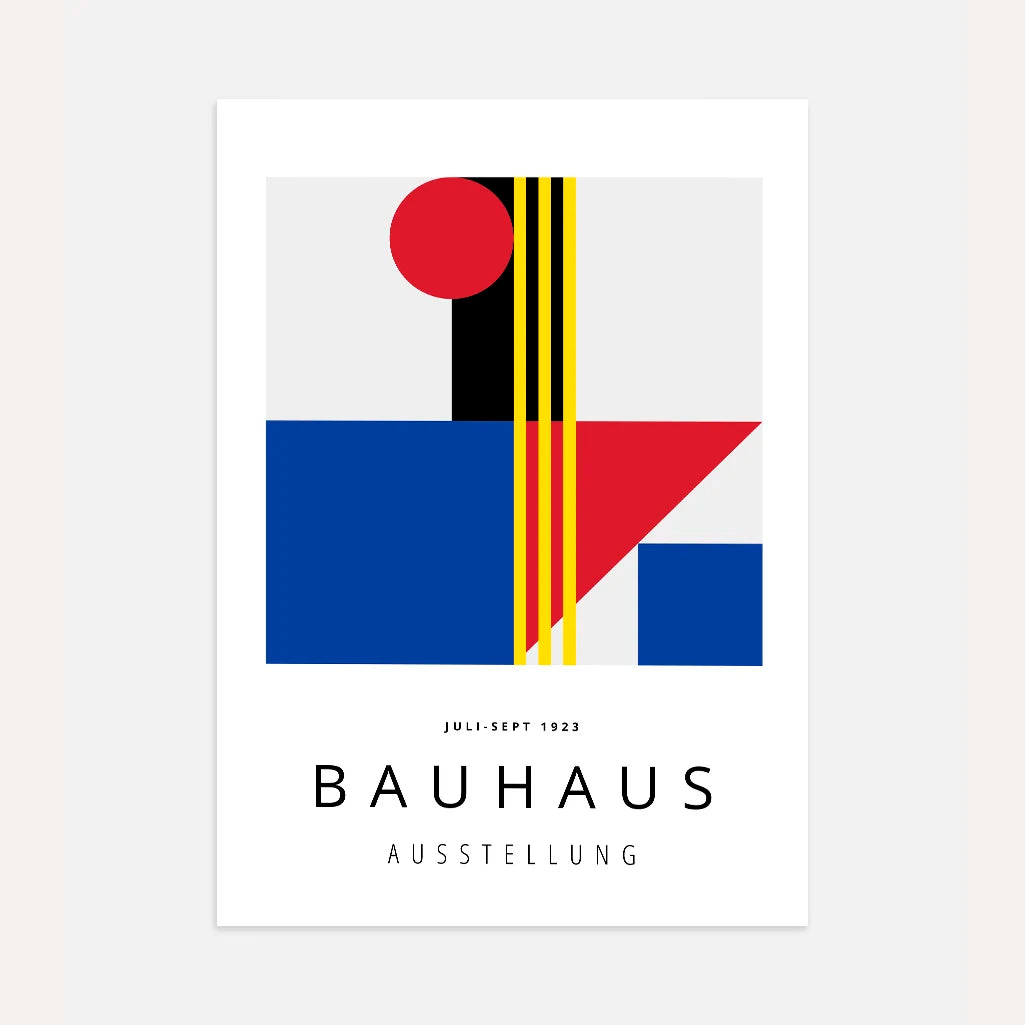 Bauhaus Farbkontrast Poster