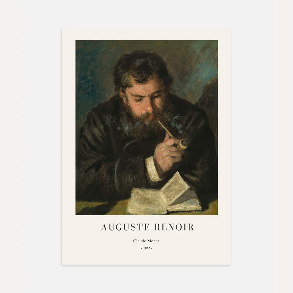 Auguste Renoir – Porträt von Claude Monet Poster, 1872