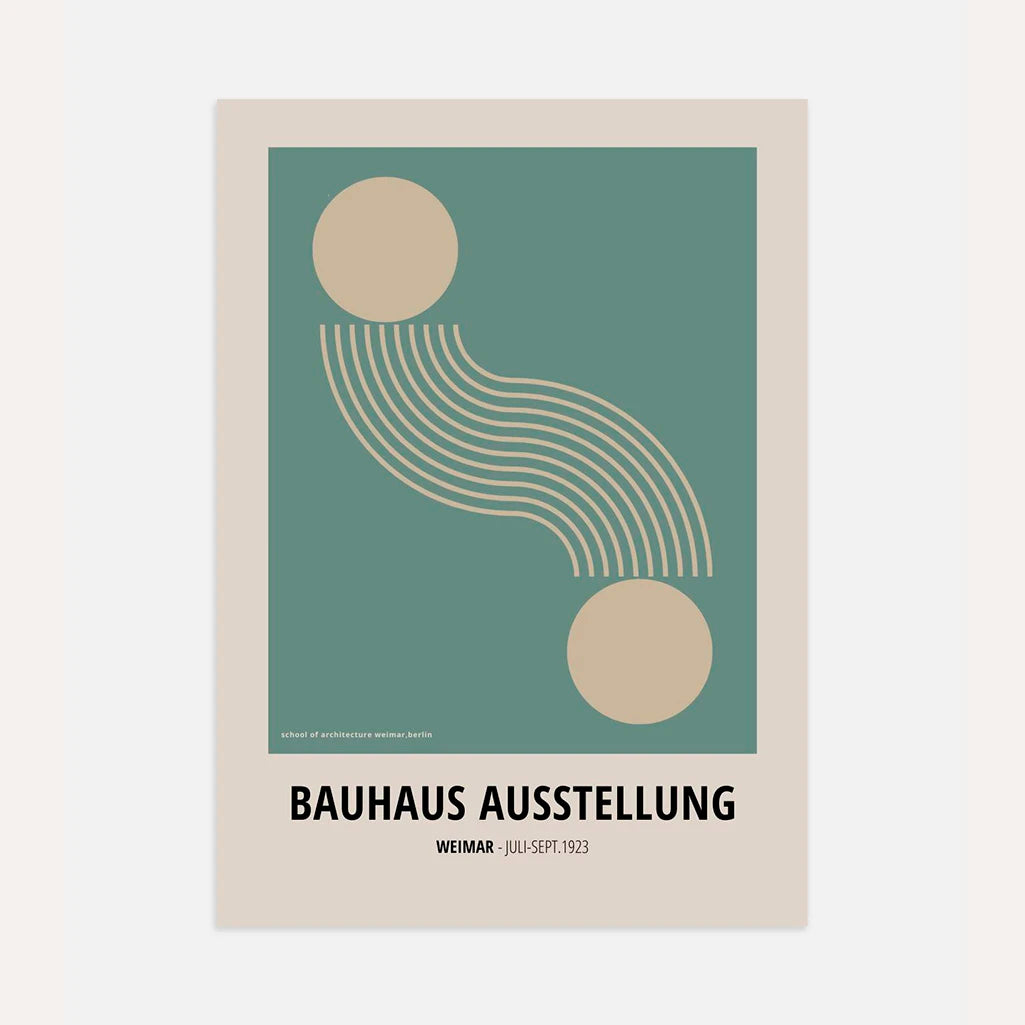 Bauhaus Geometrie Bewegung Poster