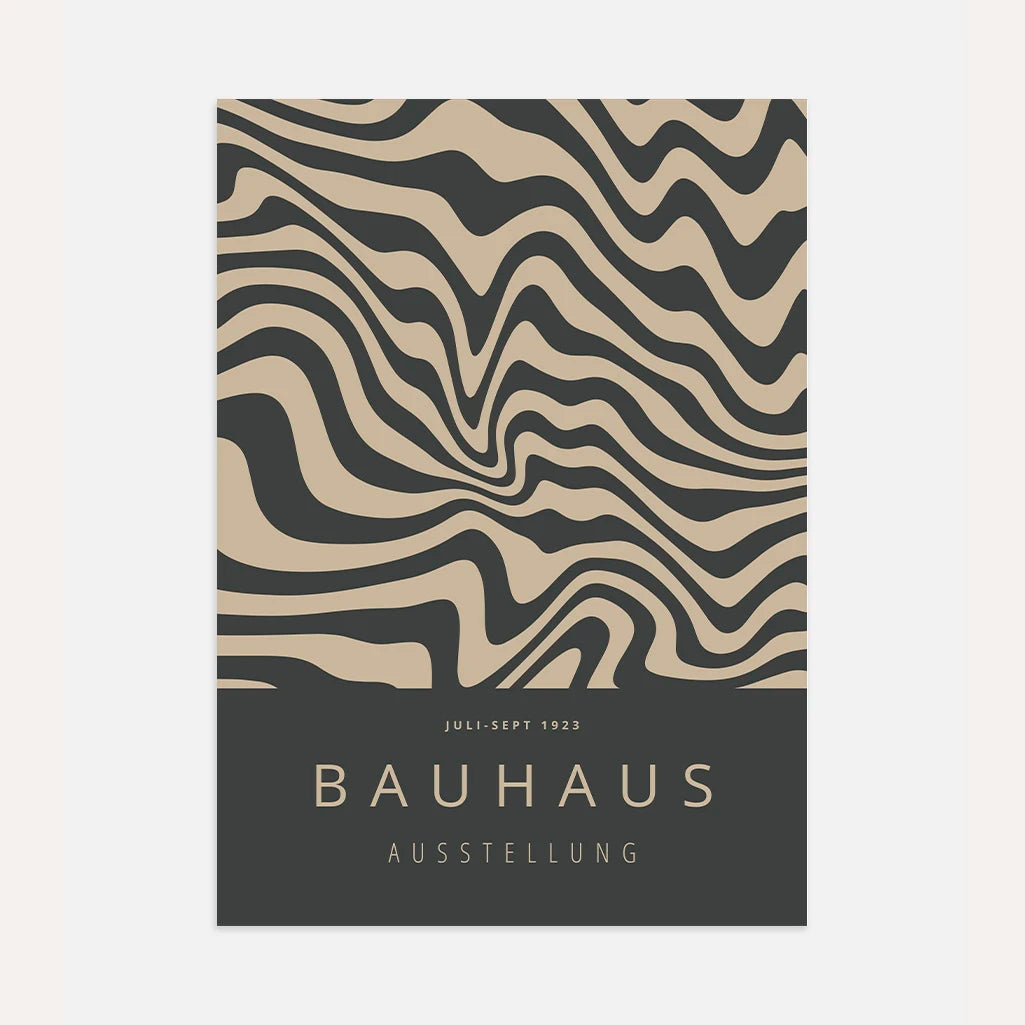 Bauhaus Wellen Poster