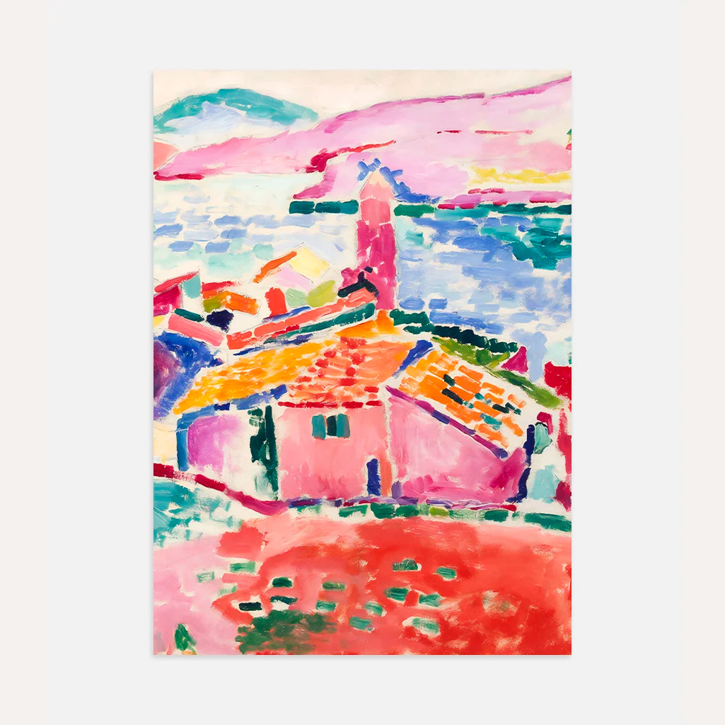 Henri Matisse Poster – Blick auf Collioure, 1905 (Vollständiges Titelbild)
