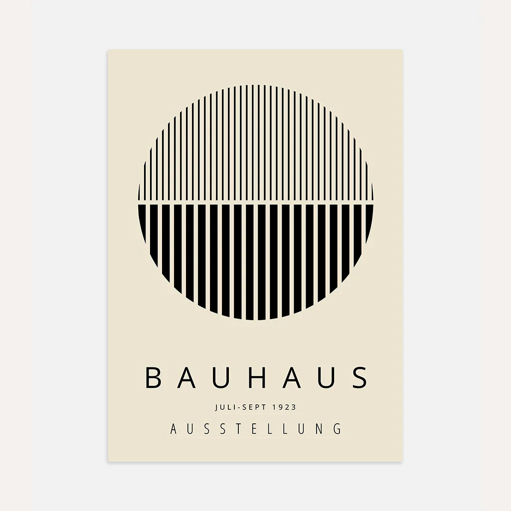 Bauhaus Gestreifter Kreis Poster