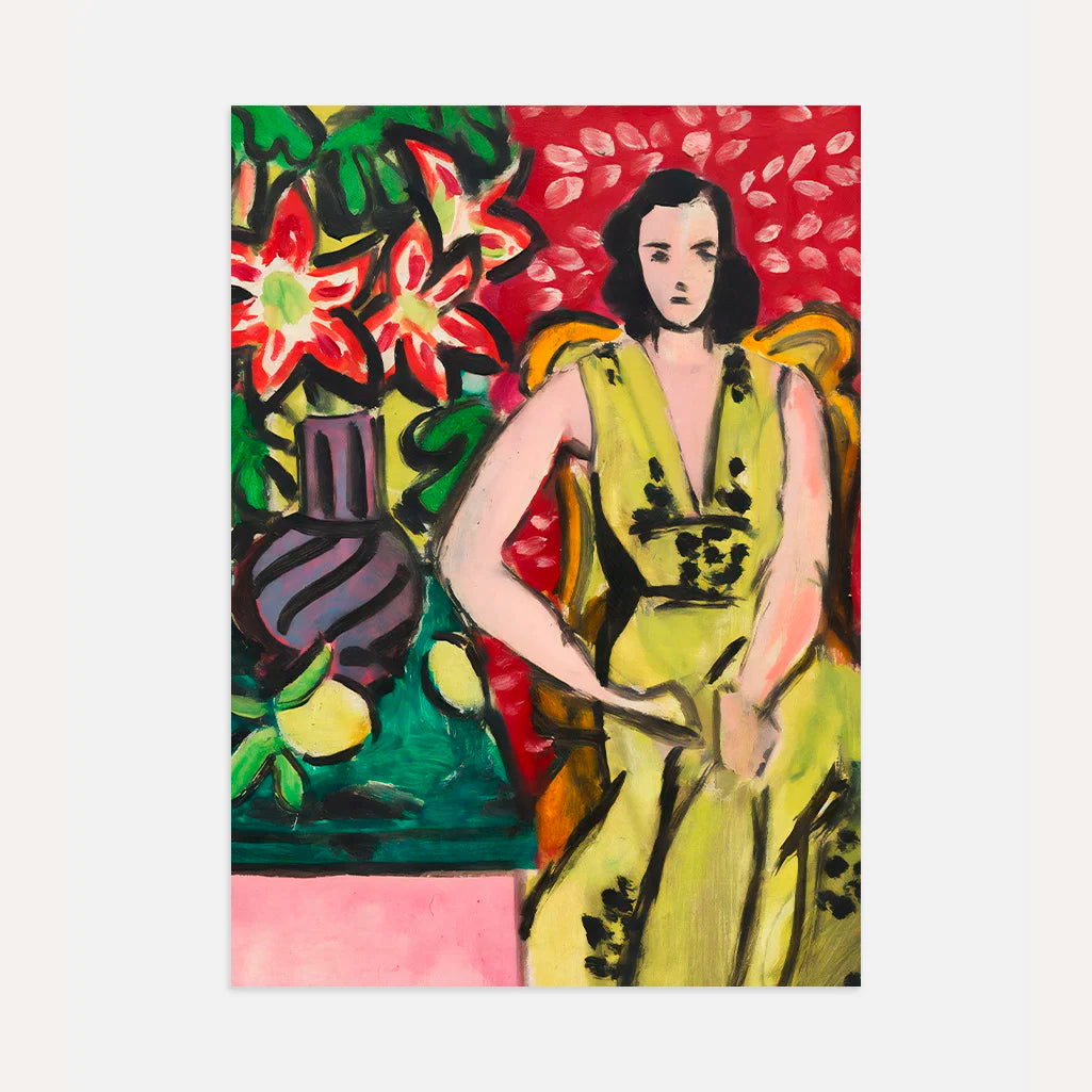 Henri Matisse Poster – Sitzende Frau mit Amaryllis, 1941 