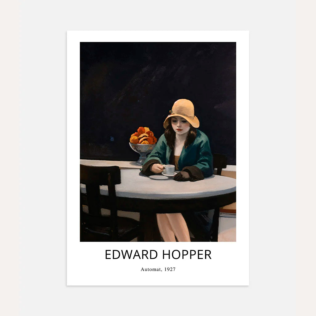Edward Hopper Plakat – Automat, 1927 (Hochformat)