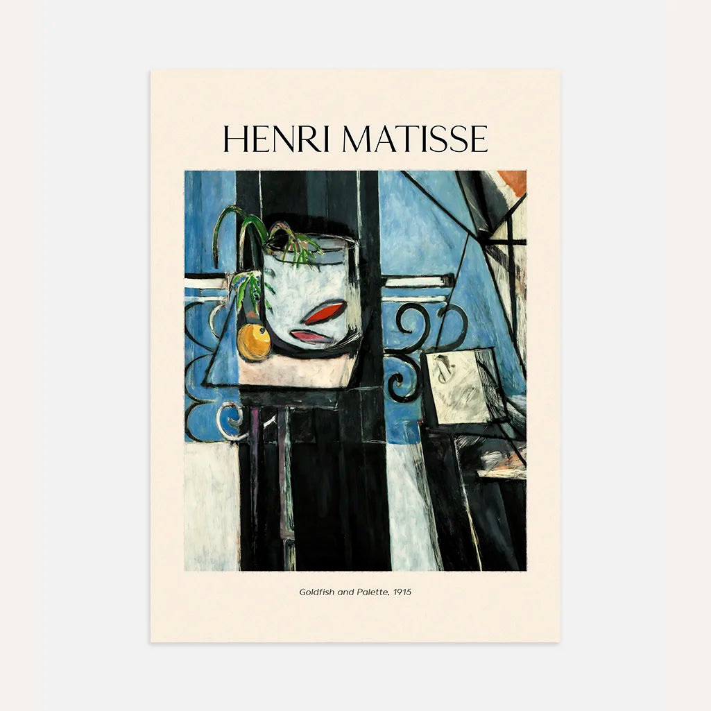 Henri Matisse Poster – Goldfische und Palette, 1915