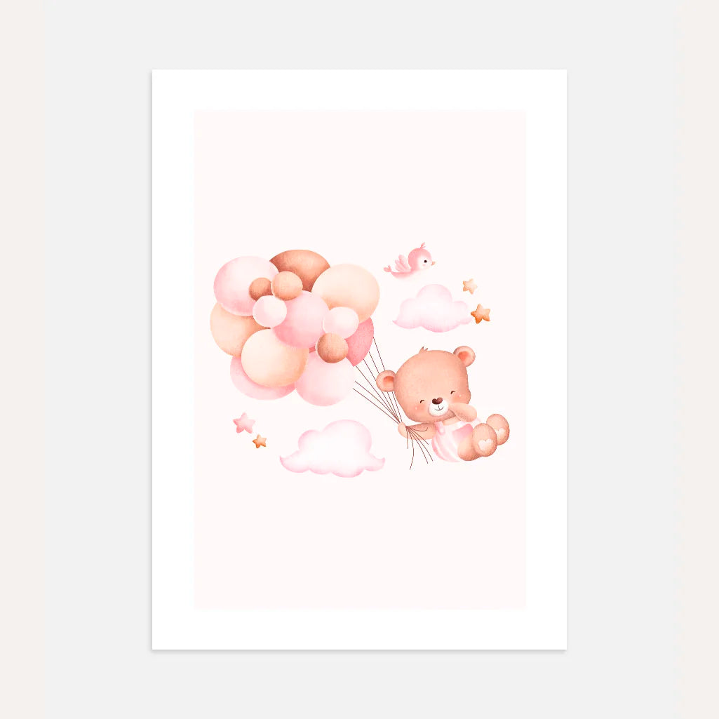 Teddybär in den Wolken Poster