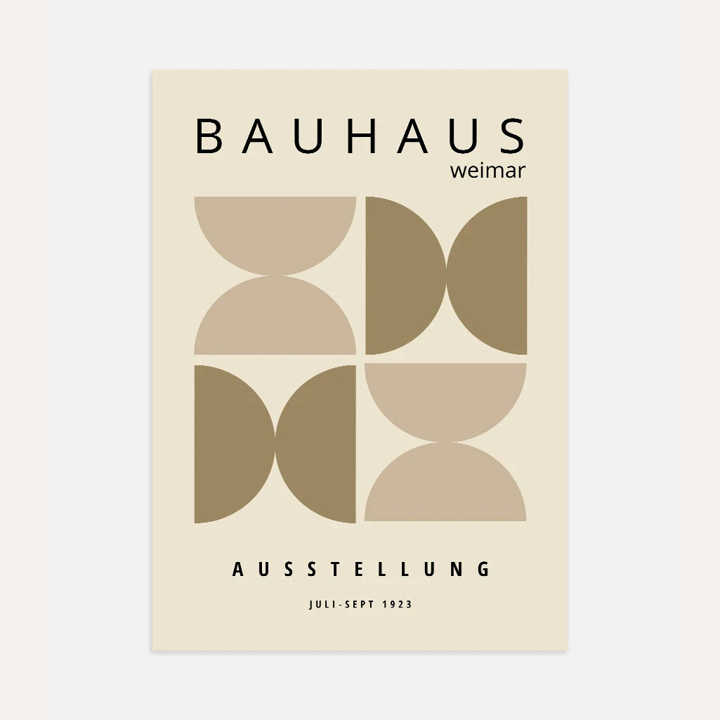 Bauhaus Sanduhr Poster