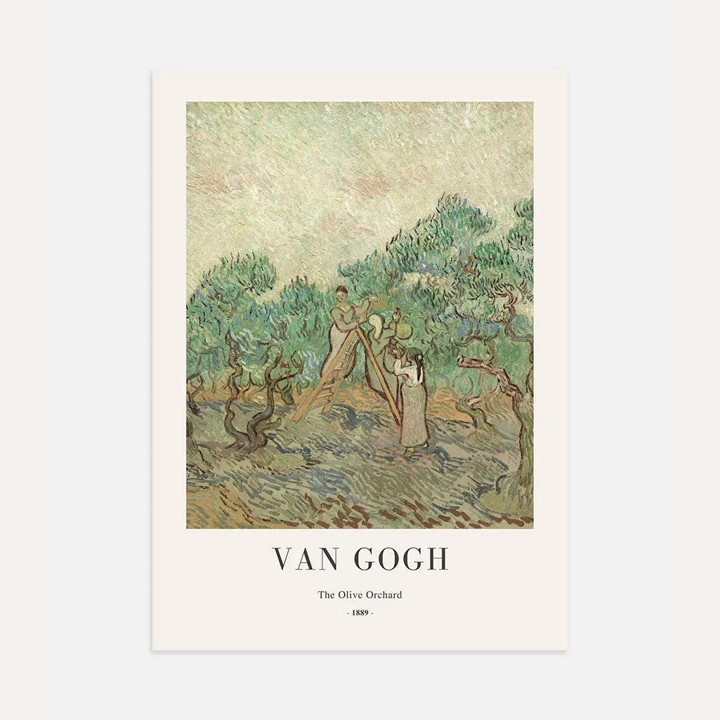 Vincent van Gogh Poster – Olivenhain 1889 (Hochformat)