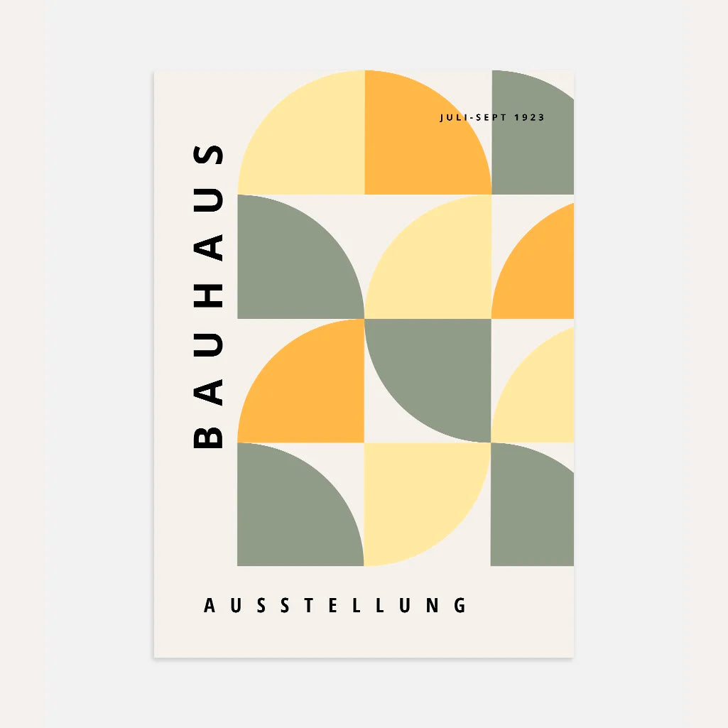 Bauhaus Pastell Ruhe Poster