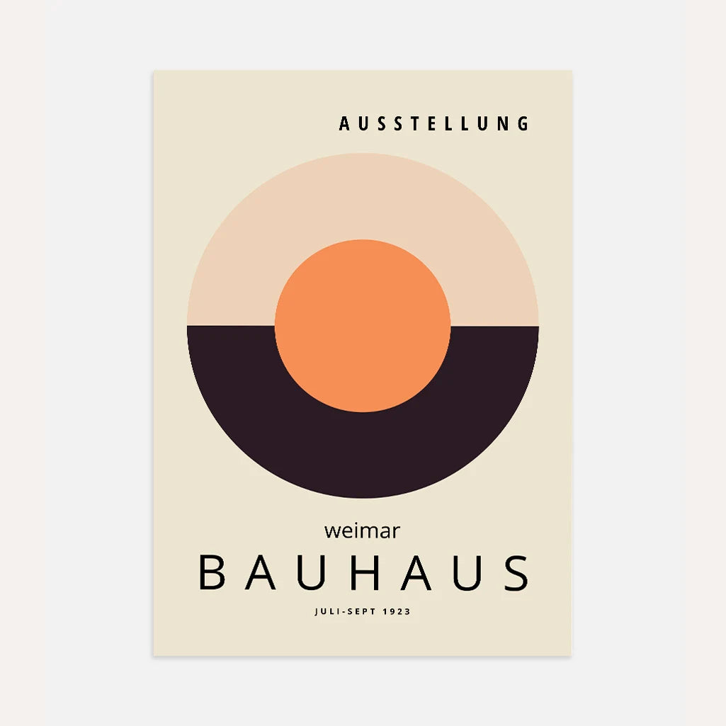 Bauhaus Kreis Harmonie Poster