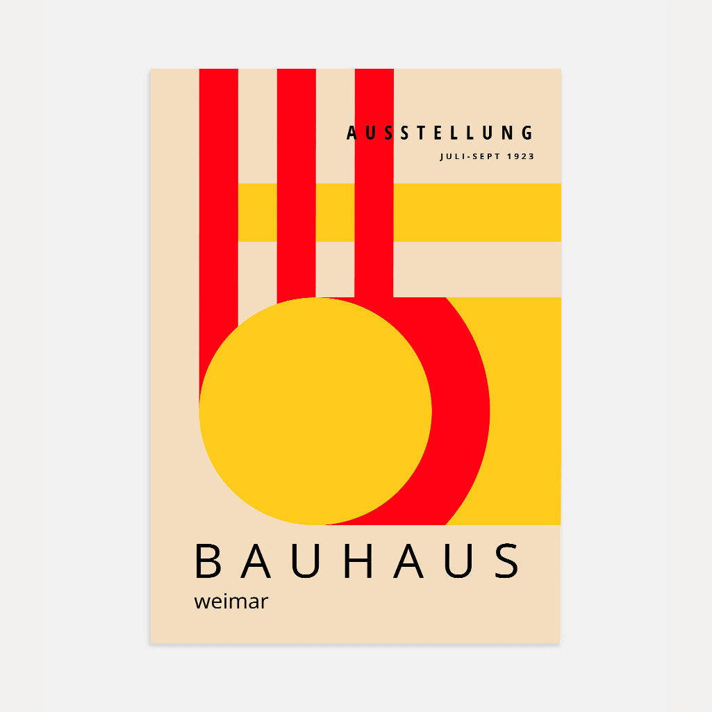 Bauhaus Rotgelb Energie Poster