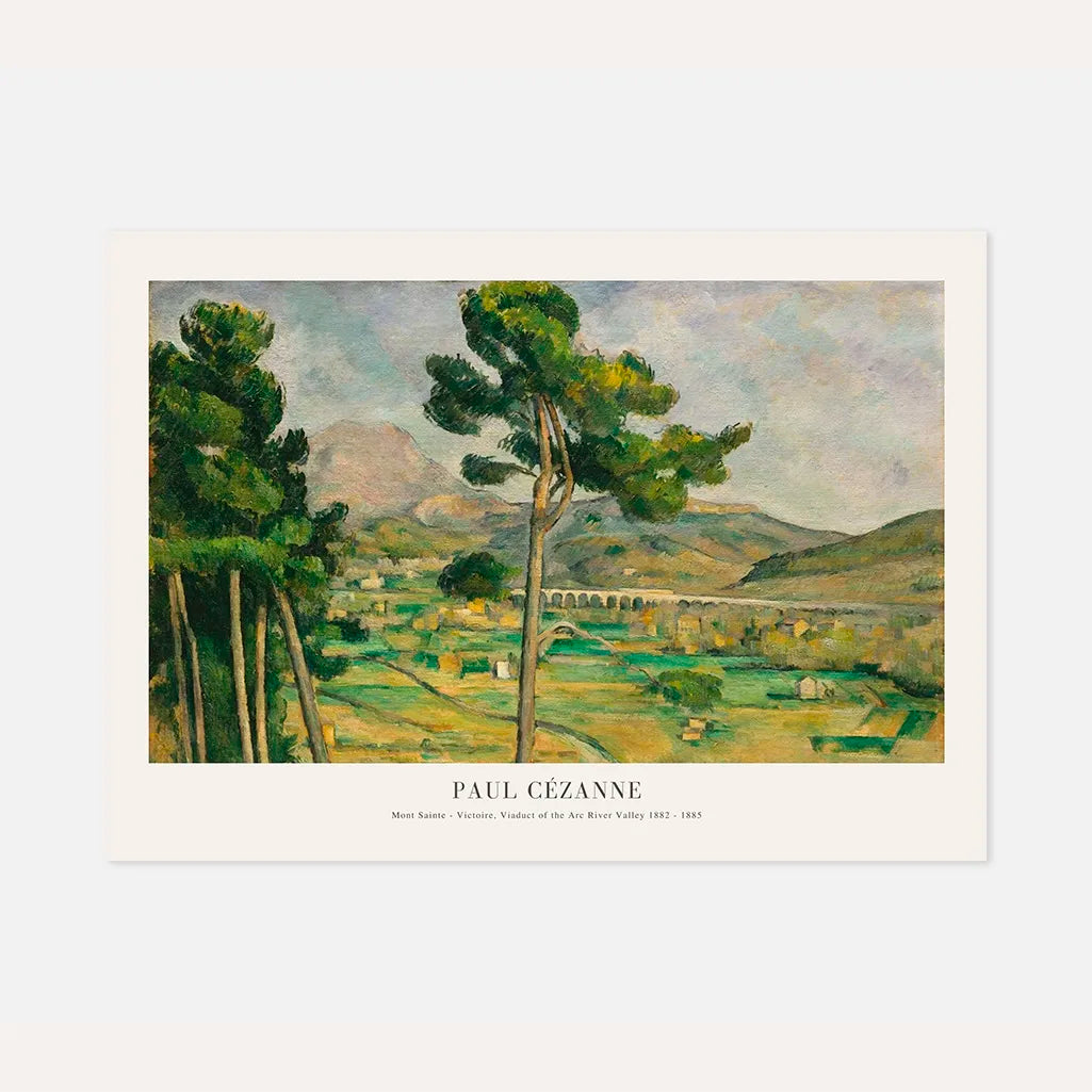 Paul Cézanne – Mont Sainte-Victoire, Viadukt im Arc-Tal Poster