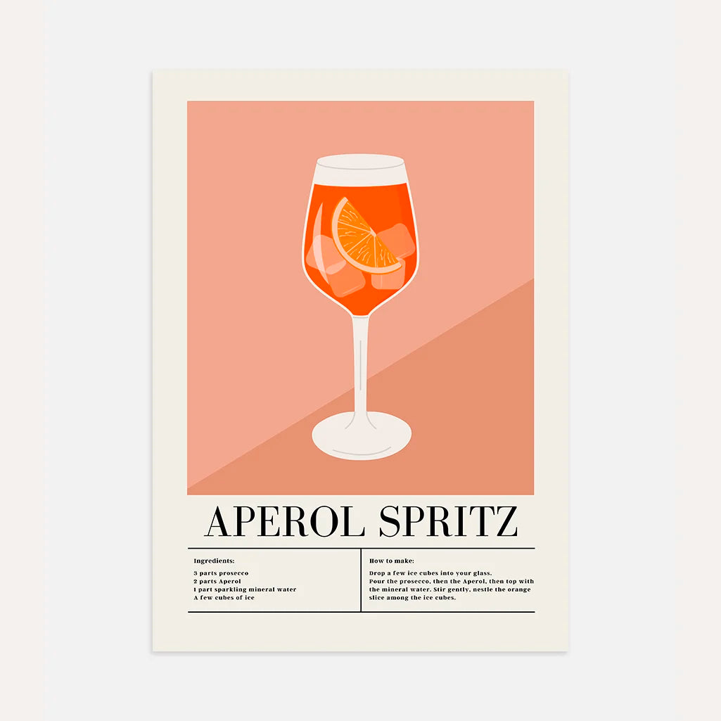 Aperol Spritz Grafik Poster