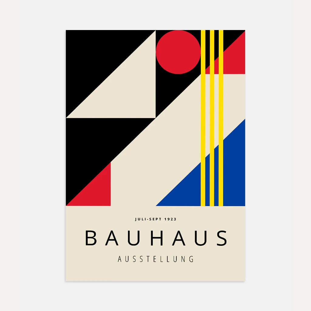 Bauhaus Primärfarben Poster