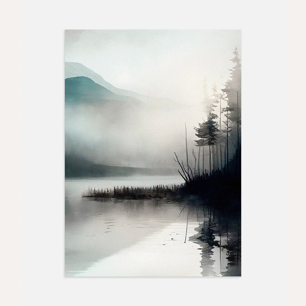 Poster „Nebel am See“
