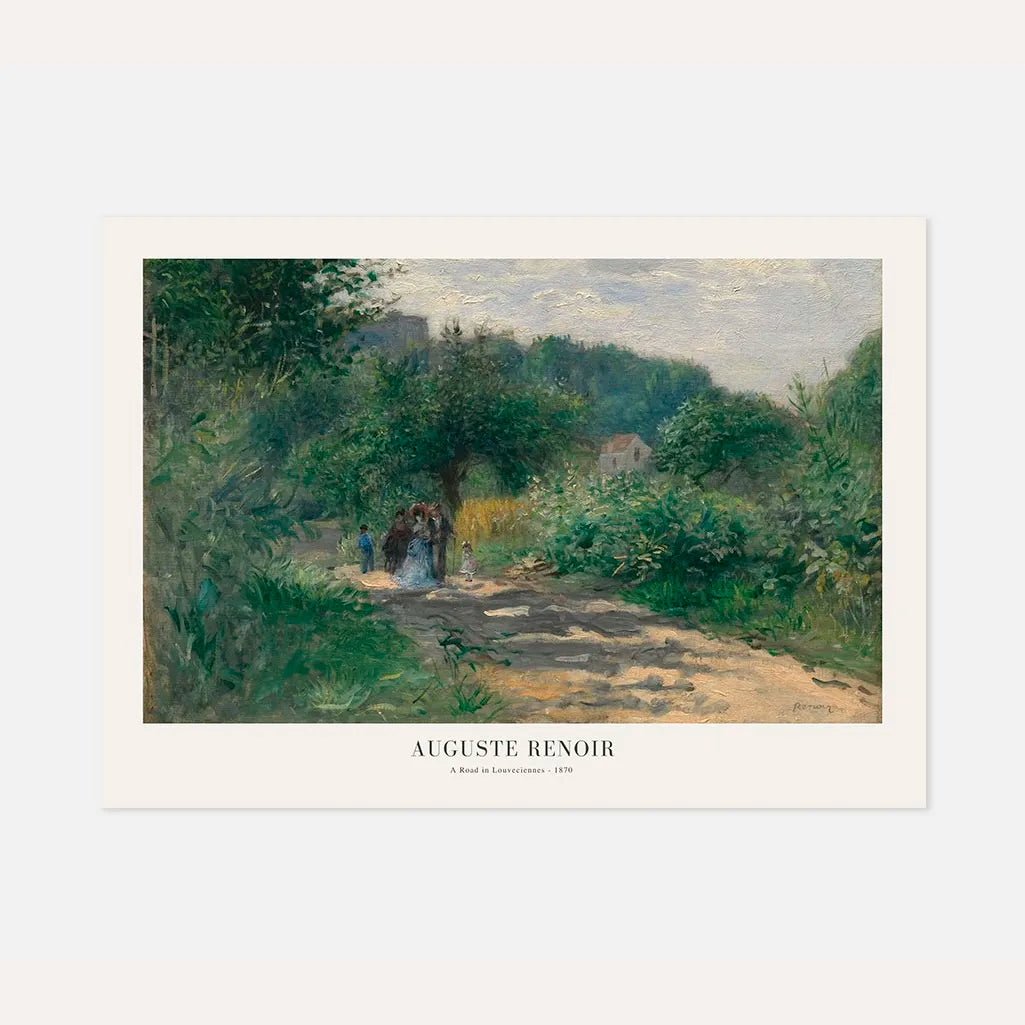 Auguste Renoir – Straße in Louveciennes Poster