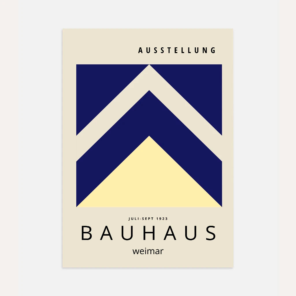 Bauhaus Weimar Geometrische Pfeile Poster