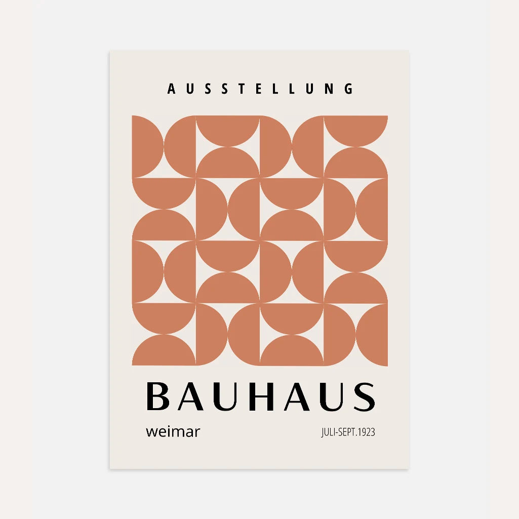 Bauhaus-Poster – Ziegelgeometrie