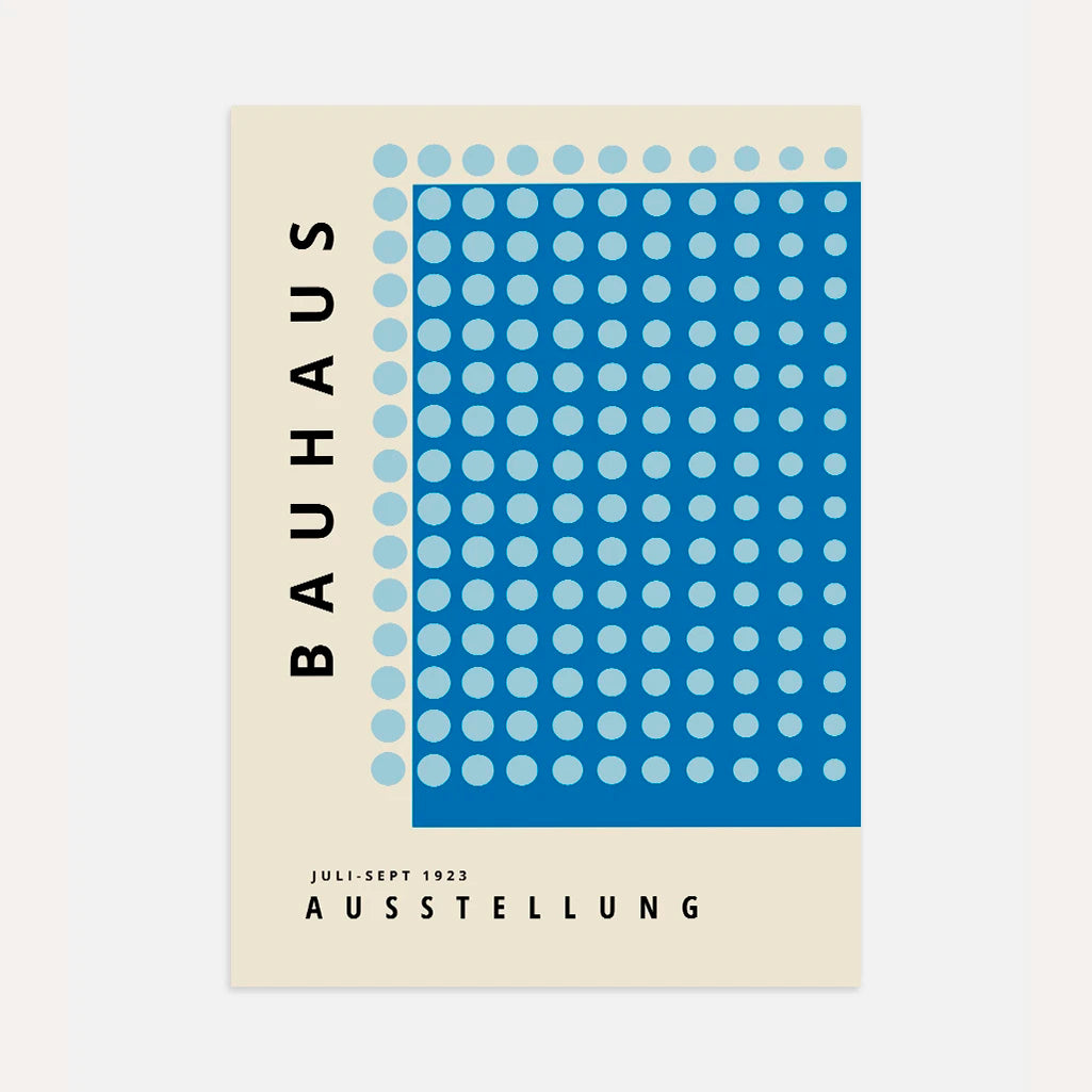 Bauhaus Blau Harmonie Poster