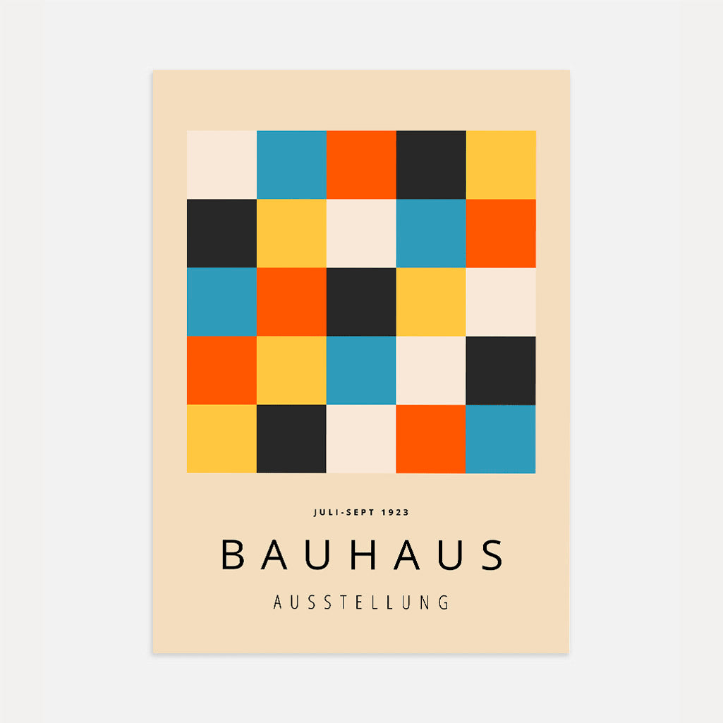 Bauhaus Farbblöcke Poster