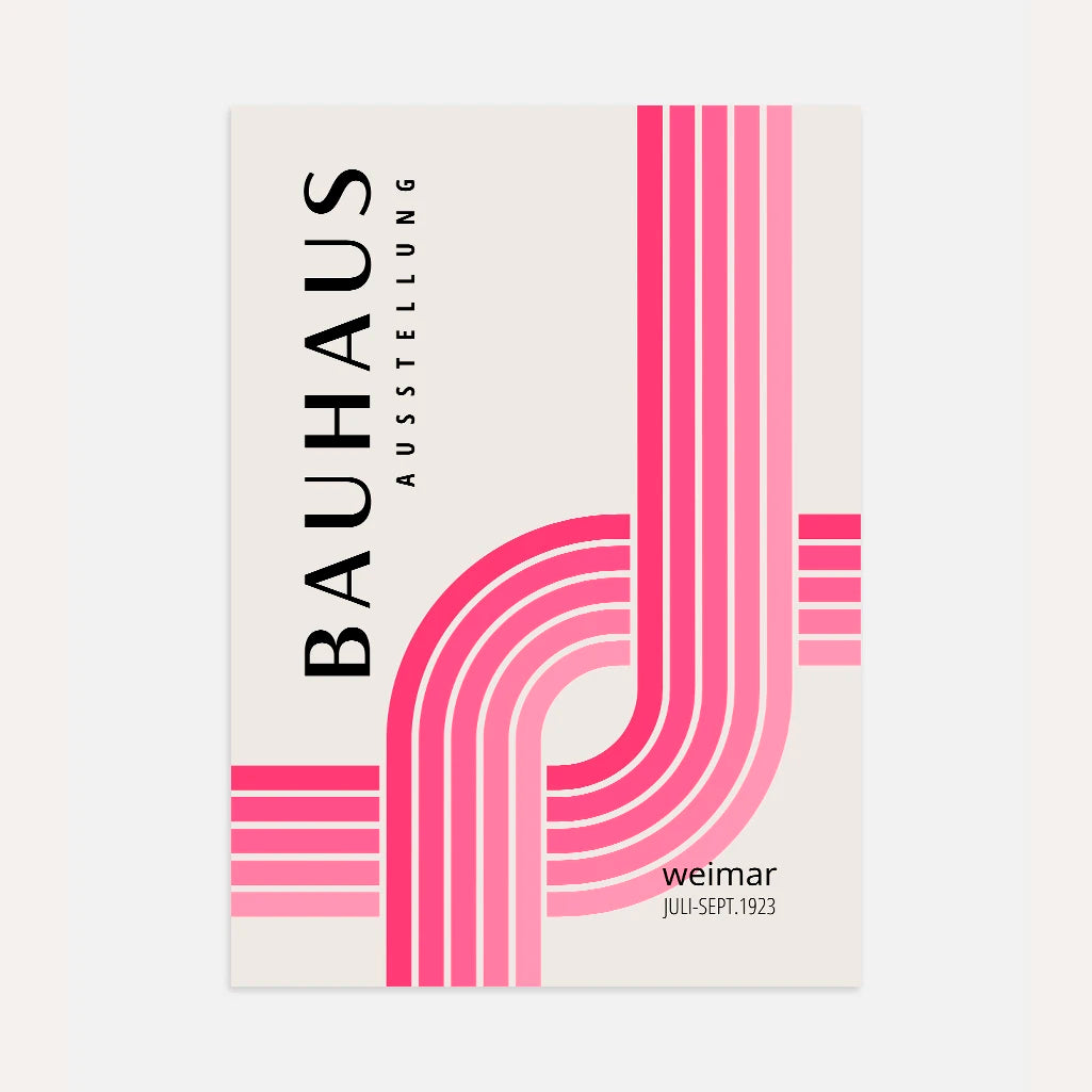 Bauhaus Schnittlinien Poster