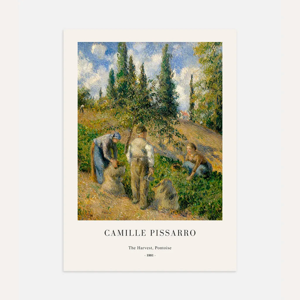 Camille Pissarro – Die Ernte, Pontoise Poster (1881) 