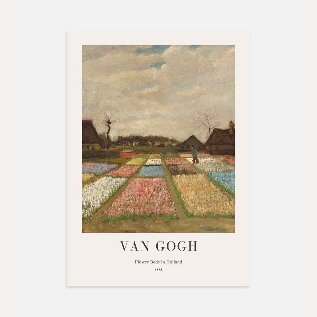 Vincent van Gogh Poster – Blumenbeete in Holland 1883