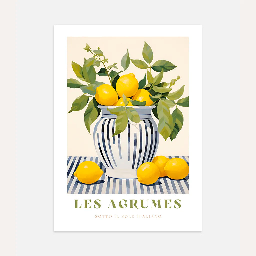 Zitronenvase Poster