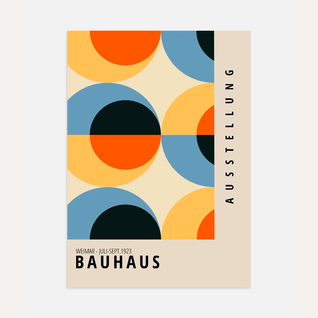 Bauhaus Retro Farben Poster