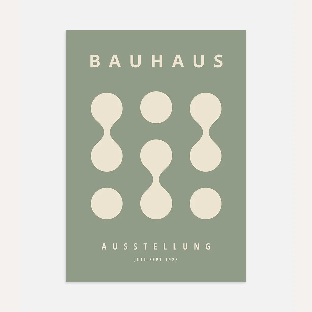 Bauhaus Salbeigrün Poster