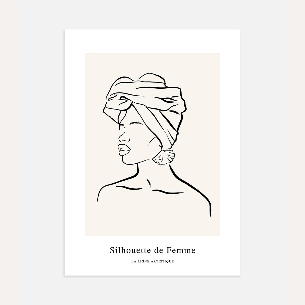 Poster – Frau mit Turban