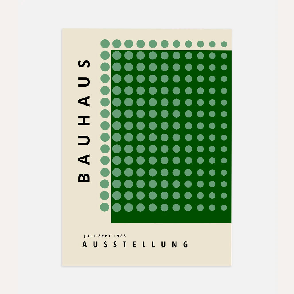 Bauhaus Grün Ruhe Poster