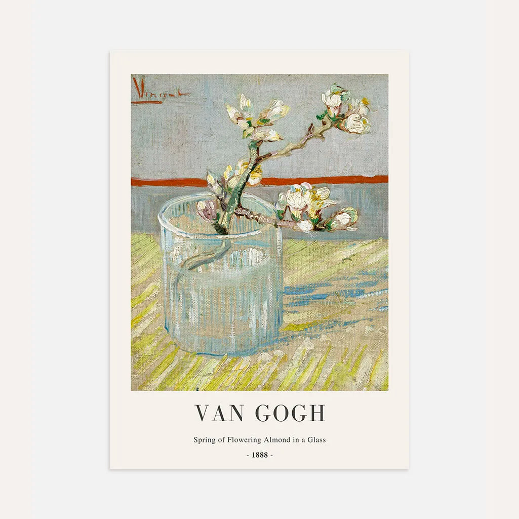 Vincent van Gogh Poster – Blühender Mandelzweig im Glas