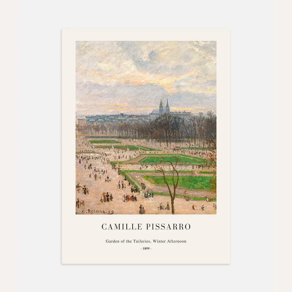 Camille Pissarro – Jardin des Tuileries, Winternachmittag Poster (1899)