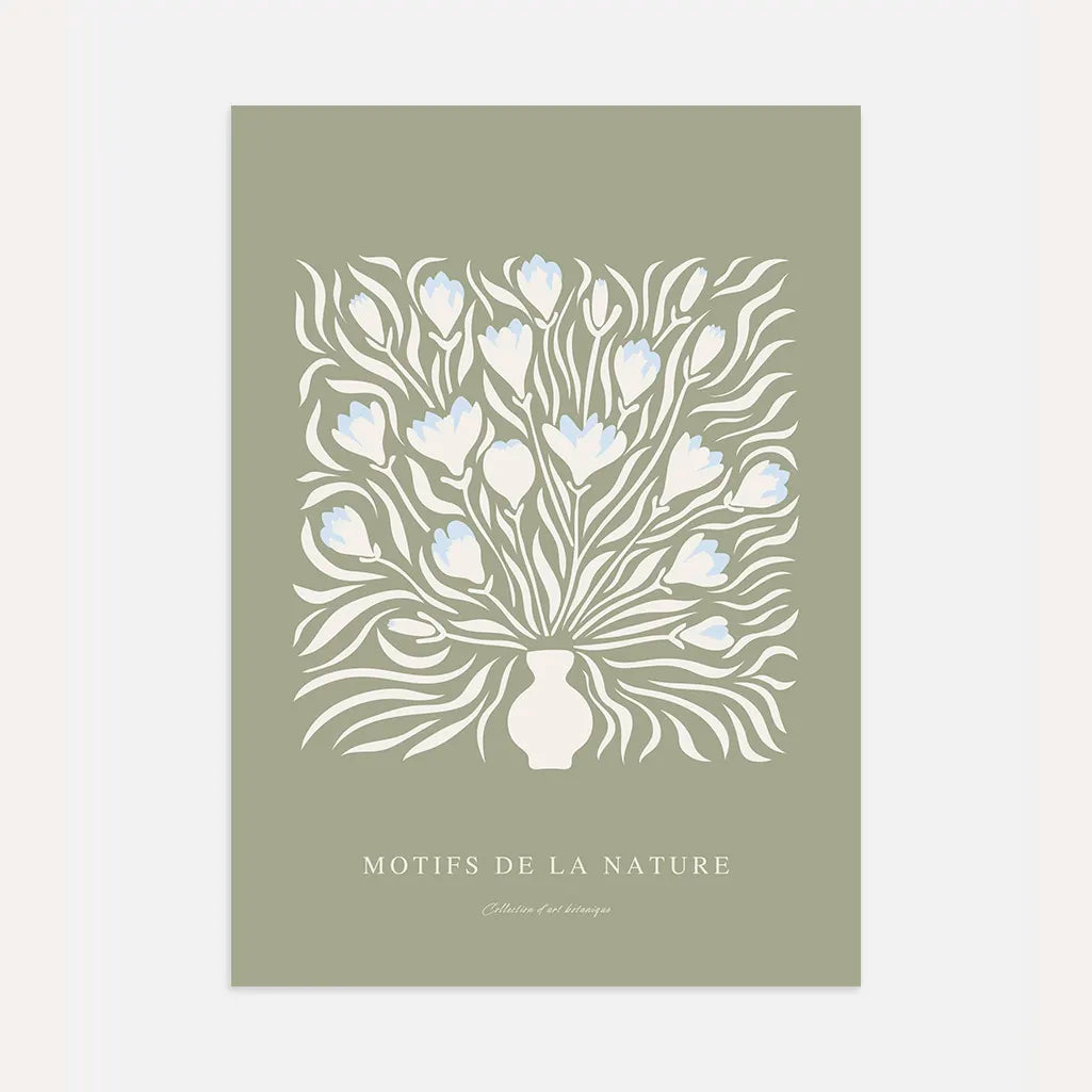 Retro-Blumenstrauß-Poster