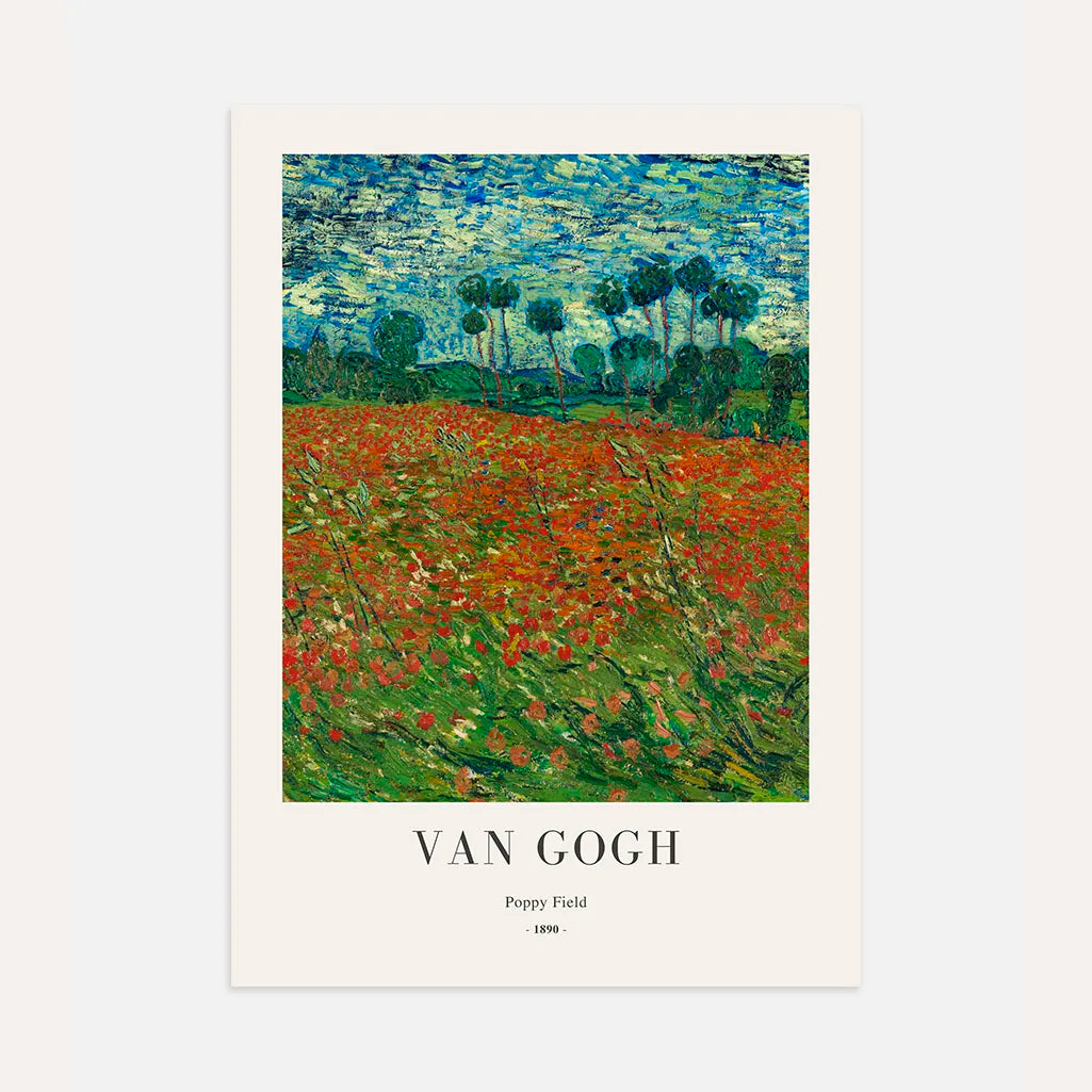 Vincent van Gogh Poster – Mohnfeld 1890