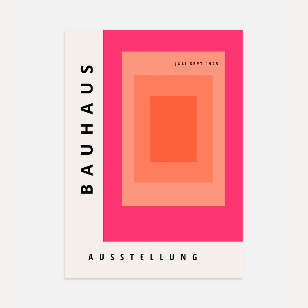 Bauhaus Rosa Verlauf Poster