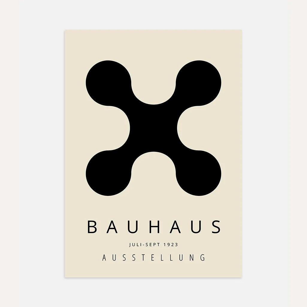 Bauhaus Schwarze Form Poster