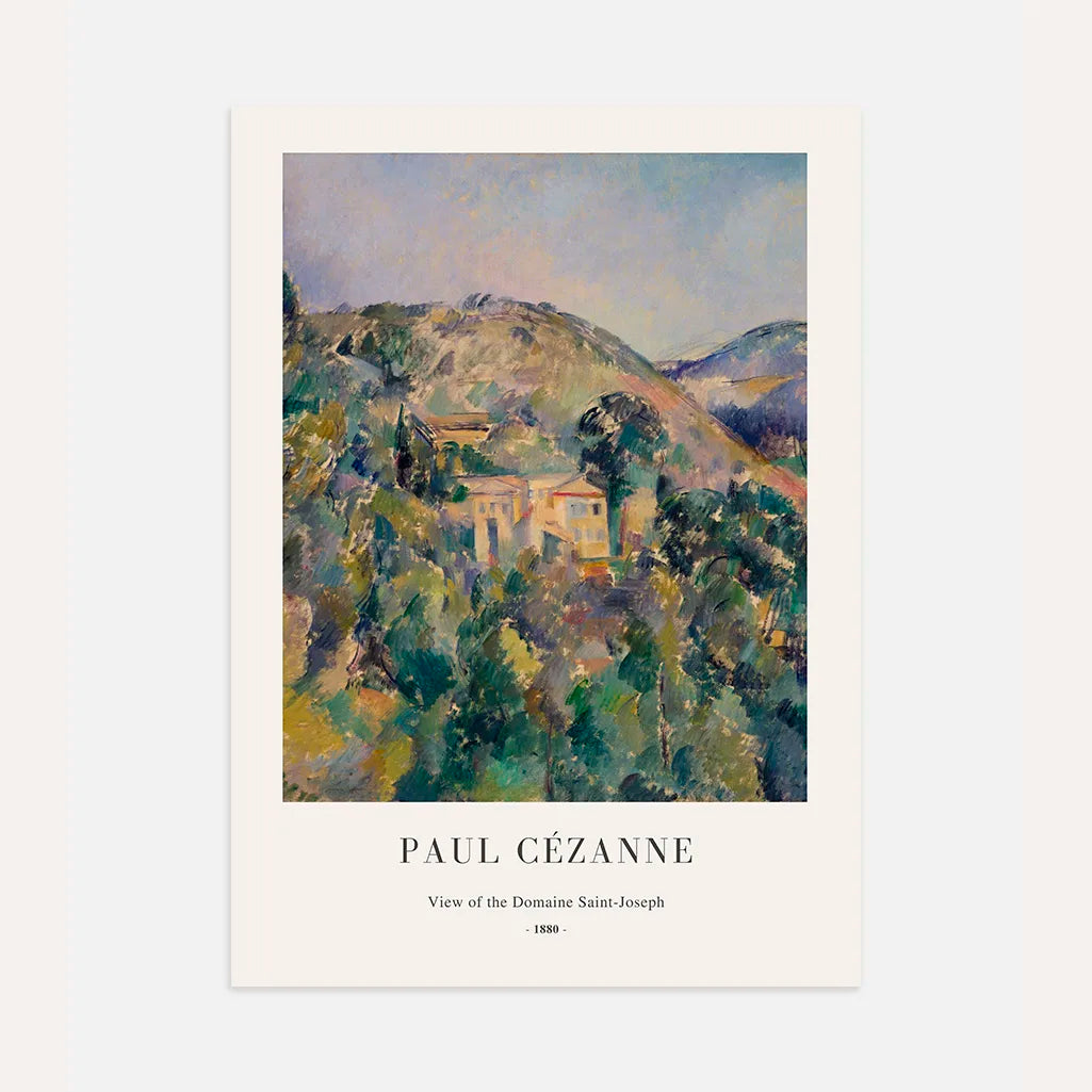 Paul Cézanne – Ansicht des Landguts Saint-Joseph Poster (1880)