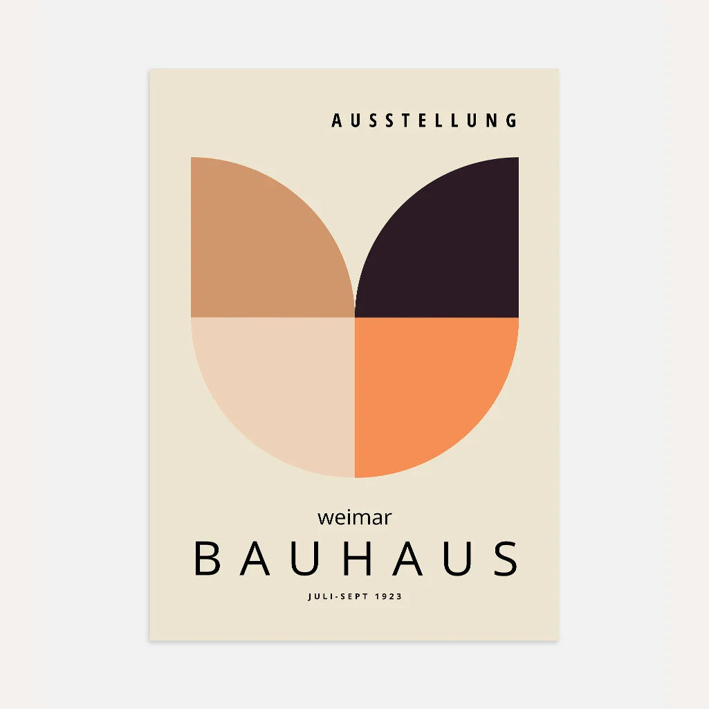Bauhaus Weimar Warm Poster