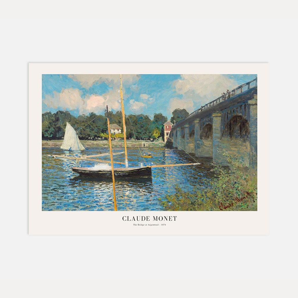 Claude Monet Poster – Die Brücke bei Argenteuil