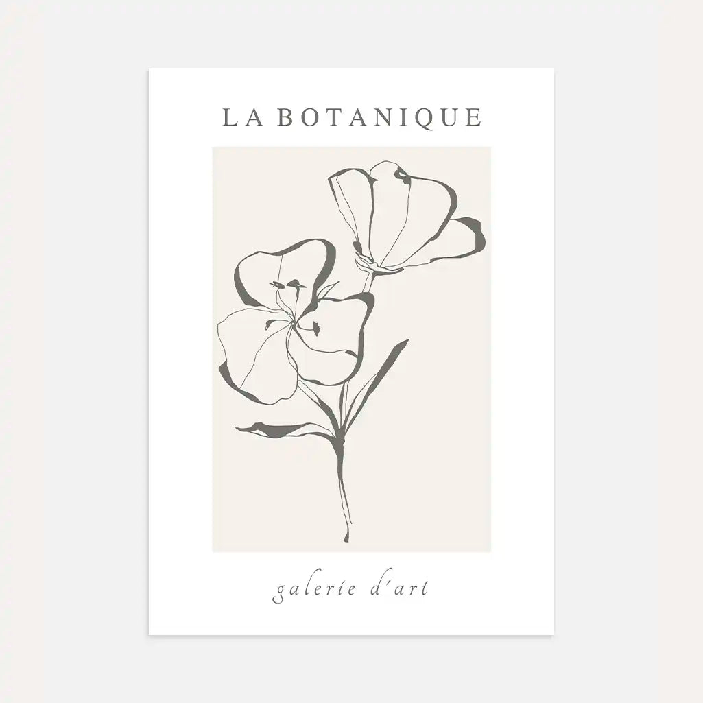 Poster „Blumige Eleganz“