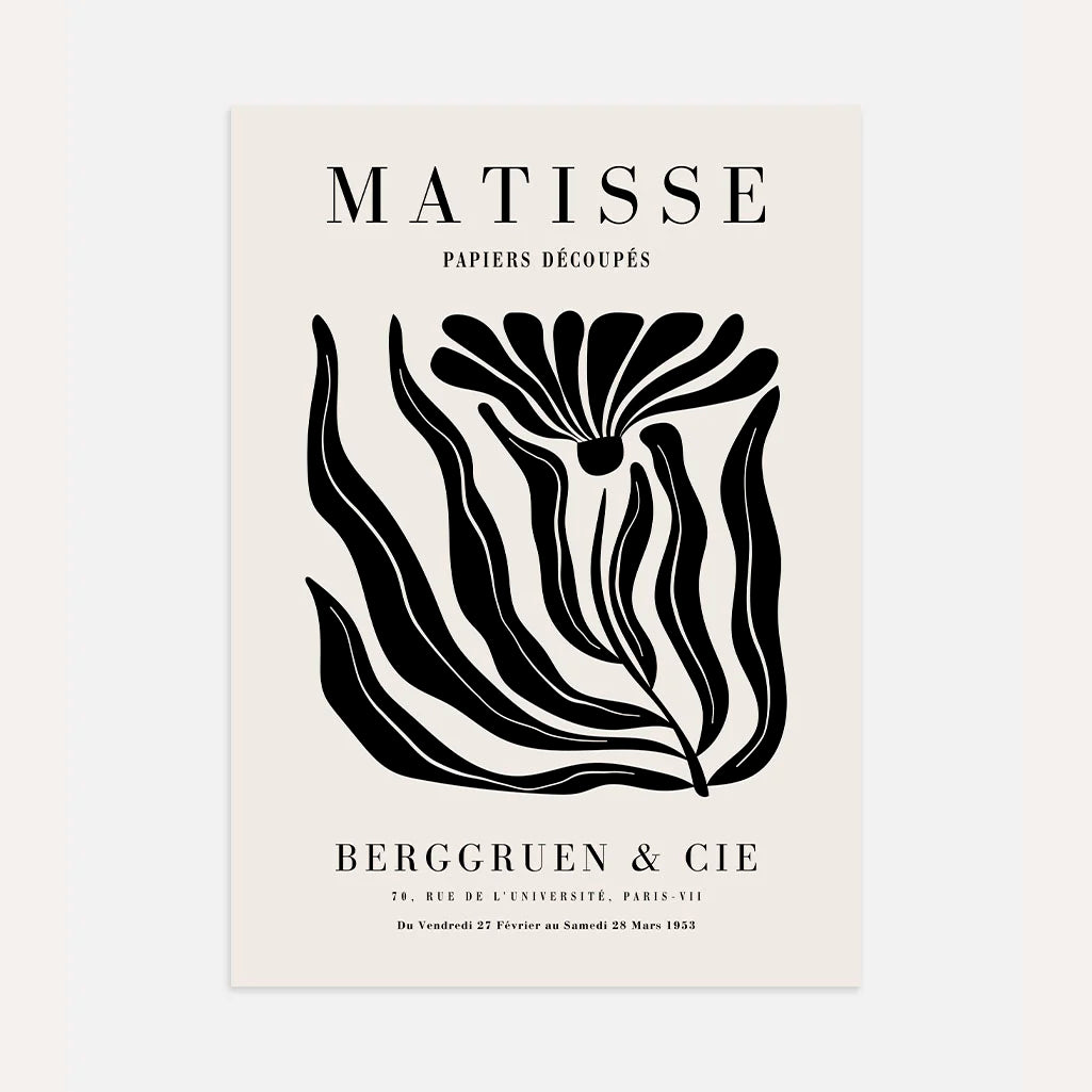 Henri Matisse – Schwarze Blume Poster