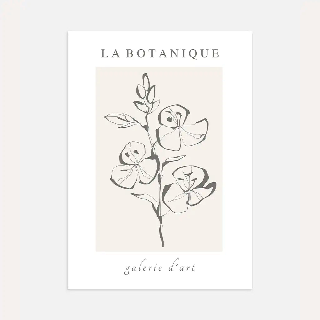 Lineares Poster „Florale Finesse“