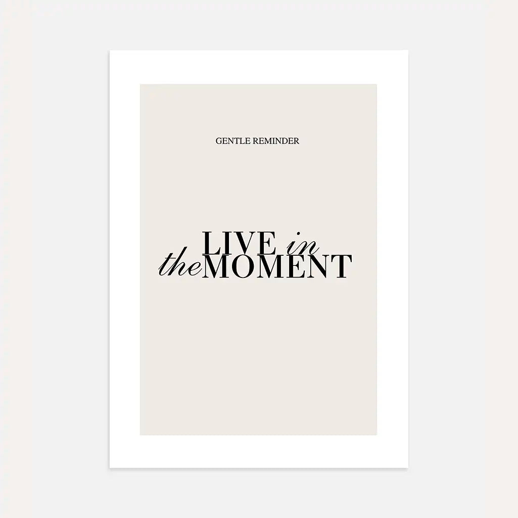 Lebe im Moment Poster