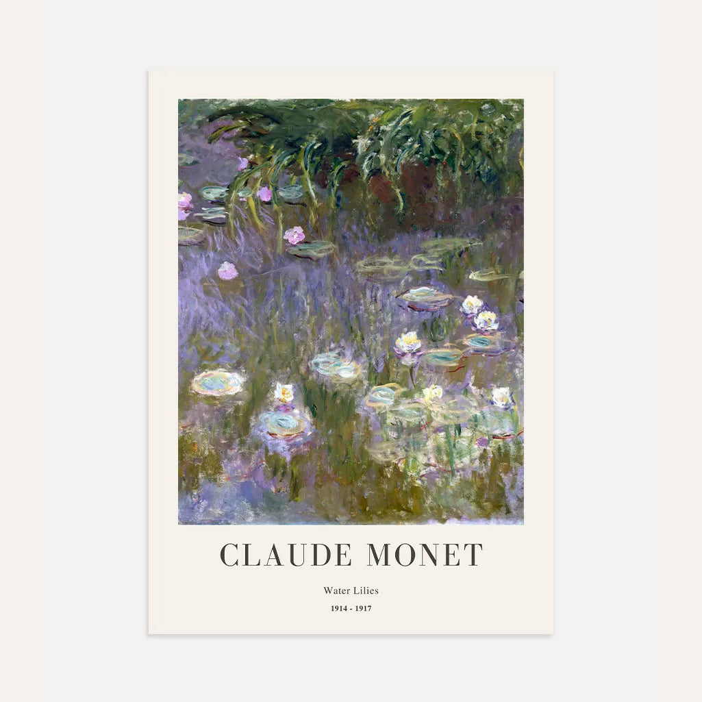 Claude Monet – Seerosen im Teich Poster 1914–1917