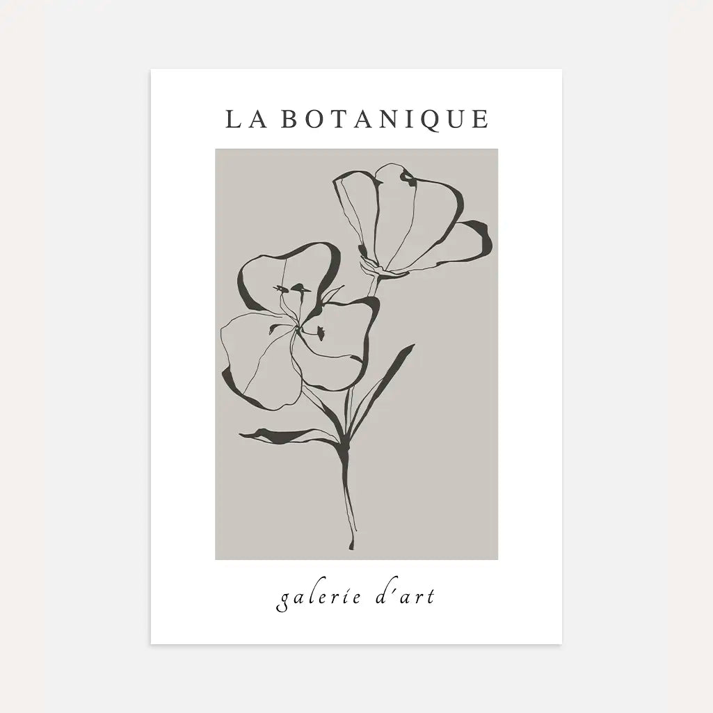 Le Botanique Blumenposter