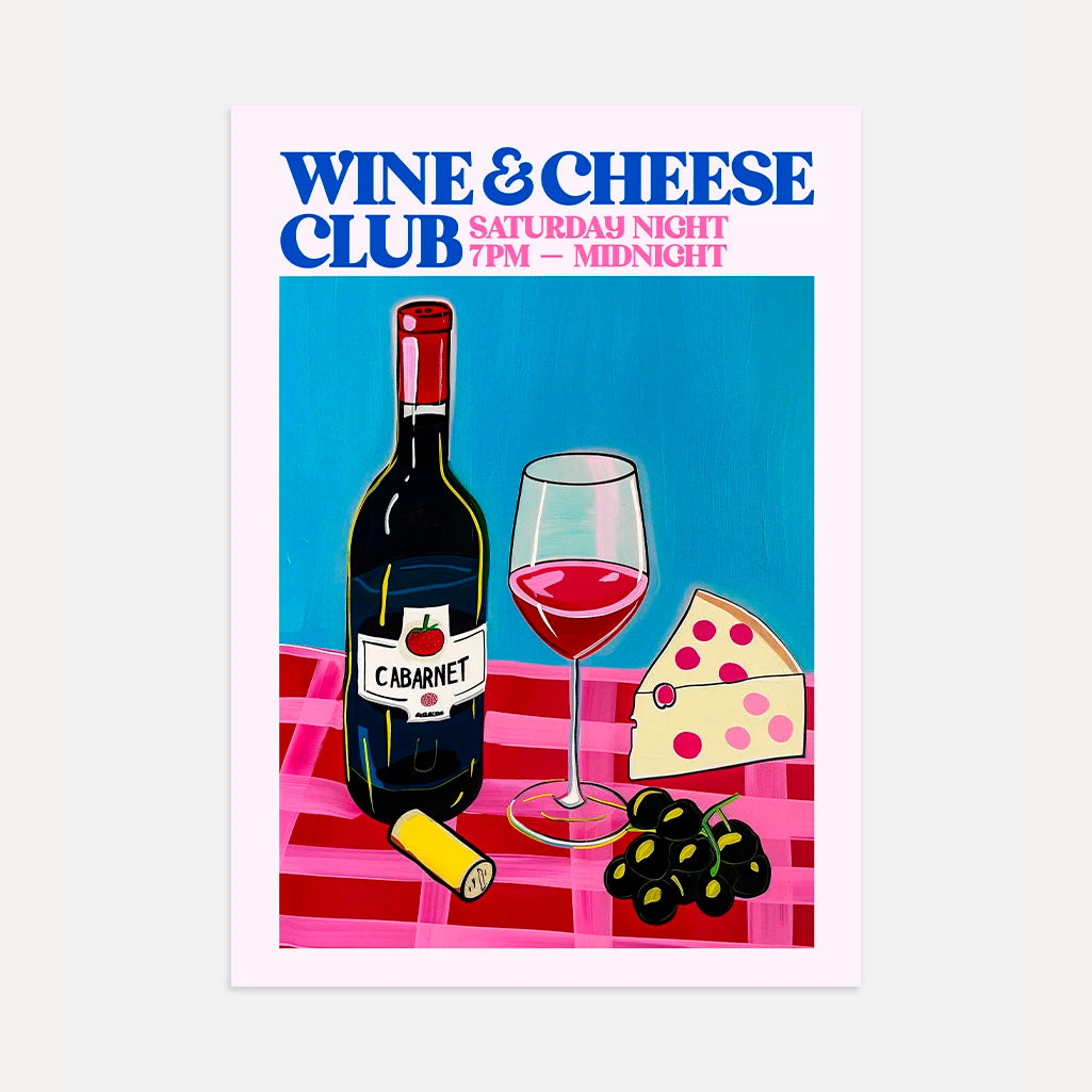Wein-Käse Club Poster