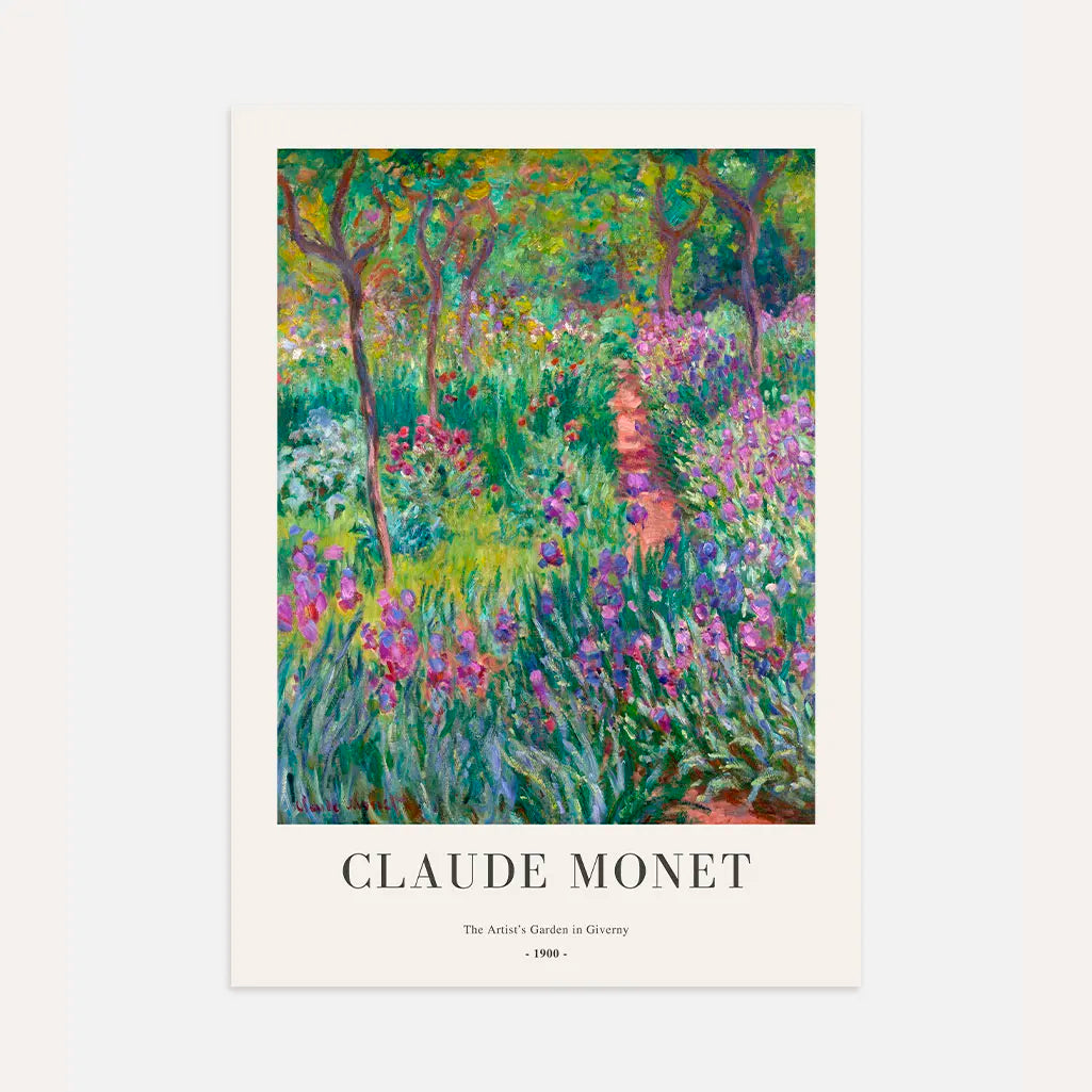 Claude Monet – Der Garten des Künstlers in Giverny Poster